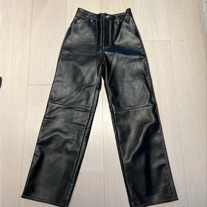 simonett faux leather pant